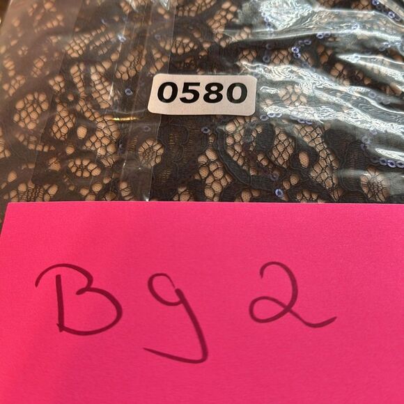 NWT Marina Blue Lace Sequin 3/4 Sleeve Shift Dress Size 8 - Picture 13 of 13